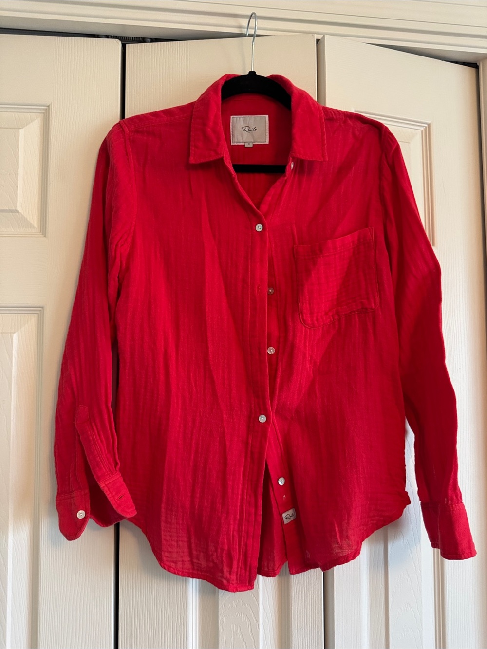 Rails Gaize Relaxed Red women’s Button-Up Shirt